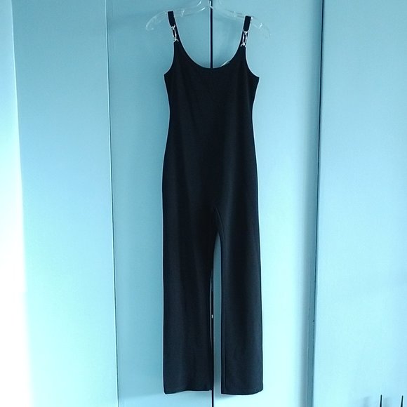 Moda International Black Jumpsuit sz 2 - Picture 2 of 6
